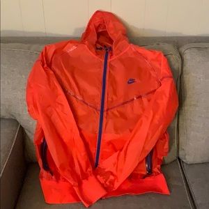 Orange Nike rain jacket